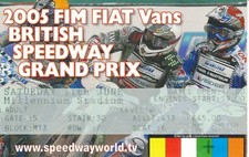 SPEEDWAY TICKET - British