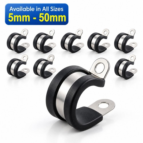 Rubber lined clips - p,