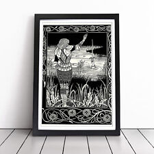Aubrey Beardsley Excalibur In The Lake Wall Art Print Framed Picture Poster