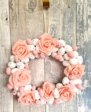 Handmade Easter Wreath for Front Door – Spring Garland