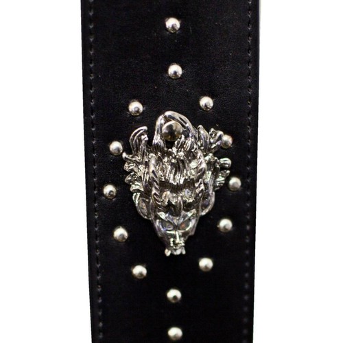 Black padded leather guitar - padded,