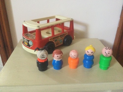 Vintage fisher price mini bus - vintage,