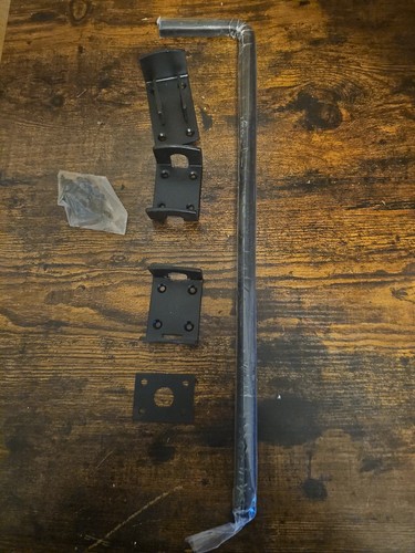 Black gate drop bolt - gate, heavy