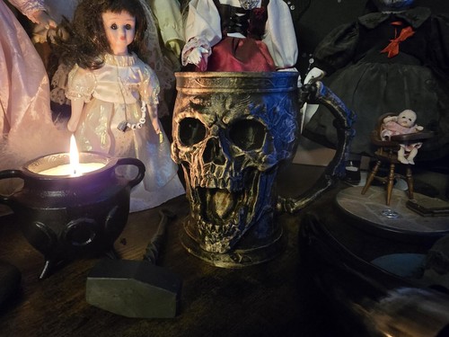 Skull tankard can - tankard, holder
