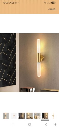 Brass wall light creative - wall, light,