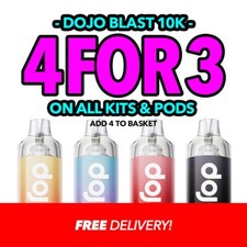 DoJo Blast 10K Pod Kit and Replacement Refills | Rechargeable Vape | E-Cig