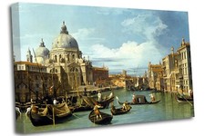 the grand canal venice, canaletto Canvas Wall Art Picture Print