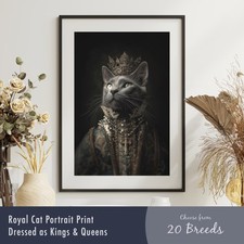 Royal Cat Portrait Print |