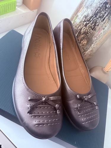 Hotter emmy leather flat - leather,