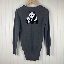 Qed London Panda Gray Sweater
