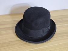 Vintage Black Felt Bowler