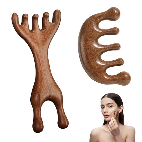 Wooden scalp massage - wooden,