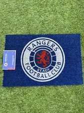 Official Glasgow Rangers Doormat Door Mat Main Badge BNWT