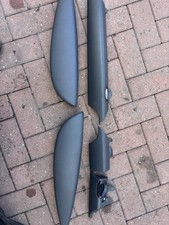 MINI Cooper One R56 R57 Dashboard Dash Lower Trim Set Kit Dark Grey Leather