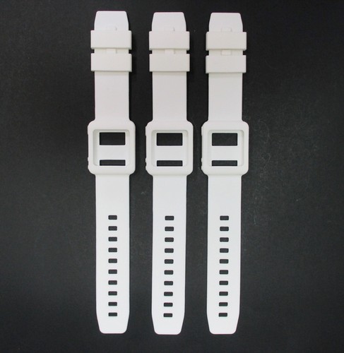 White silicone watch - white,