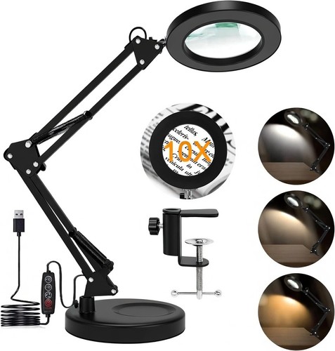 10x magnifying glass - 10x, desk