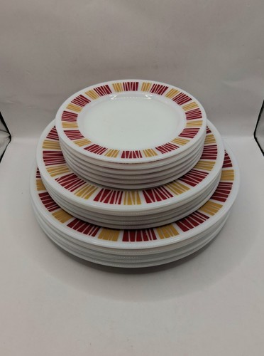 Set vintage pyrex red and - vintage,