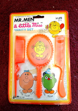 Vintage Mr Men & Little Miss Vanity Set Roger Hargreaves In Pack 1980's
