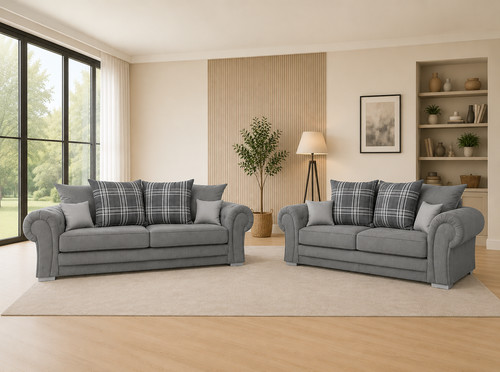 Verona sofa set luxury velvet - sofa,