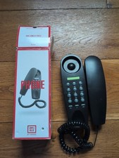 Argos Slimline B100 Black Corded Telephone with Touch Tone