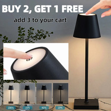 Cordless Lamp Rechargeable Table Lamp LED Dimmable Lamp Night Light Decor