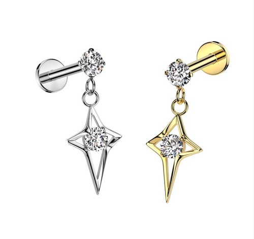Cartilage tragus helix earring - cartilage,