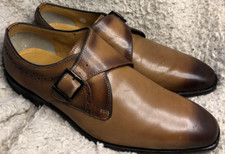 Pavers Tan Brown Two Tone Leather Oxford Brogues Style Smart Shoes Size 9 EU43