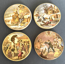 Lot of 4 Victorian Prattware Pot Lids - Small Size - Good Condition Lot 2