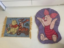 Winnie The Pooh Rug Bundle X2 Vintage Piglet Tigger Disney