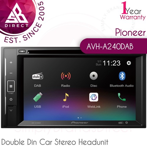Pioneer avh a240dab - avh-a240dab, 6.2"