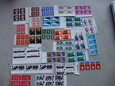 NICE LOT  25 BLOCKS  OF PRE DECIMAL QUEEN ELIZABETH 2ND MINT STAMPS        LOT 3
