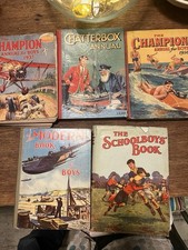 Job Lot Of 5 Vintage Boys Annuals