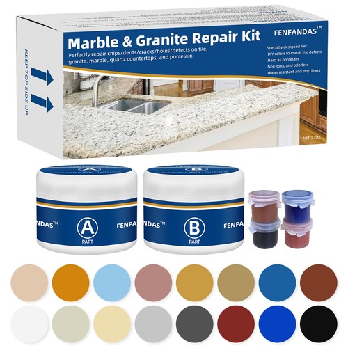 Marble and granite repair kit - marble,