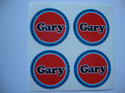 Gary lawn bowls stickers - 16,