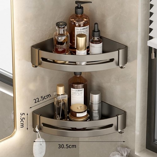 Corner shower caddy drill - corner,