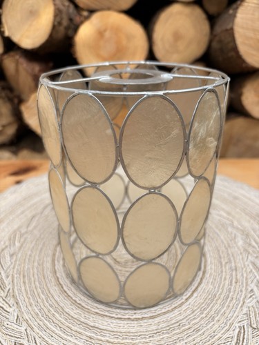Capiz shell lampshade - capiz,