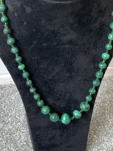 Vintage green malachite - green, stone