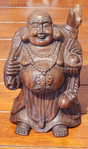Hand carved wooden laughing - hand,