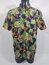 GANT Regular Fit Short Sleeve Humming Garden Print Shirt Blue BNWT Men's Large