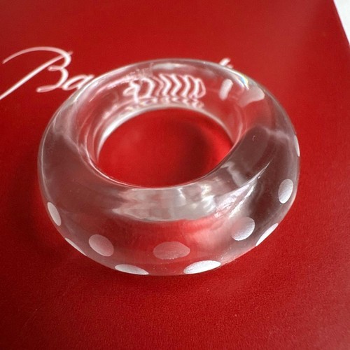 Baccarat crystal ring dot
