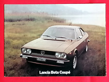 1977-78 LANCIA BETA COUPE 1600 2000 Large Format Sales Brochure - Excellent!