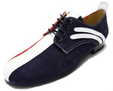 Ikon Original Mens Badger Red White and Bue Mod Shoes