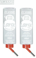 2 X 600ml CLASSIC WATER BOTTLE