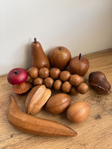 Vintage hand carved wooden - hand,