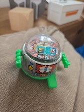 Vintage Roulette Wheel Headed Robot Toy; Tinplate Friction 1975, Rare from Japan
