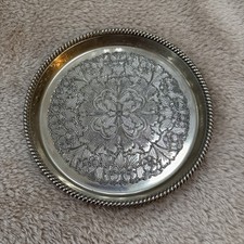 Seba Silver Plated Round Trinket Dish  13cm Diameter