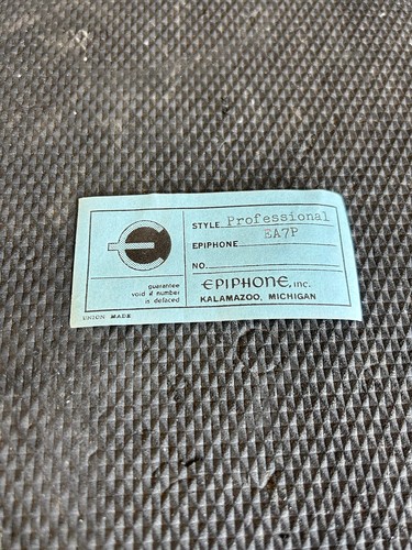 1960 epiphone ea7p - 1960's,