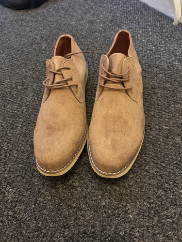 Smart suede shoes - smart, tan/