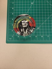 Bob Marley Ashtray Glass Round Portrait Reggae Music Fan Collectible Decor