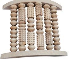 Wooden Foot Massager Roller Relaxation Therapy Pain Relief Circulation